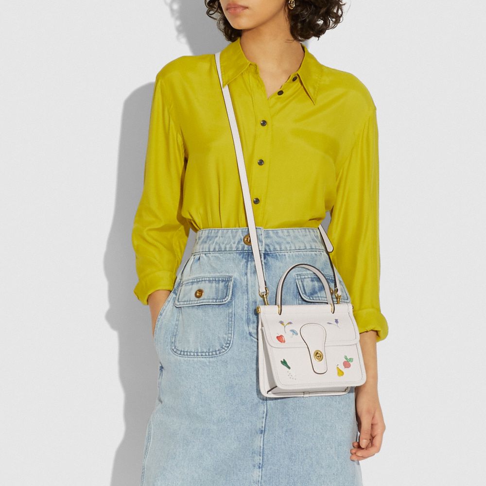 Willis Top Handle 18 With Garden Embroidery