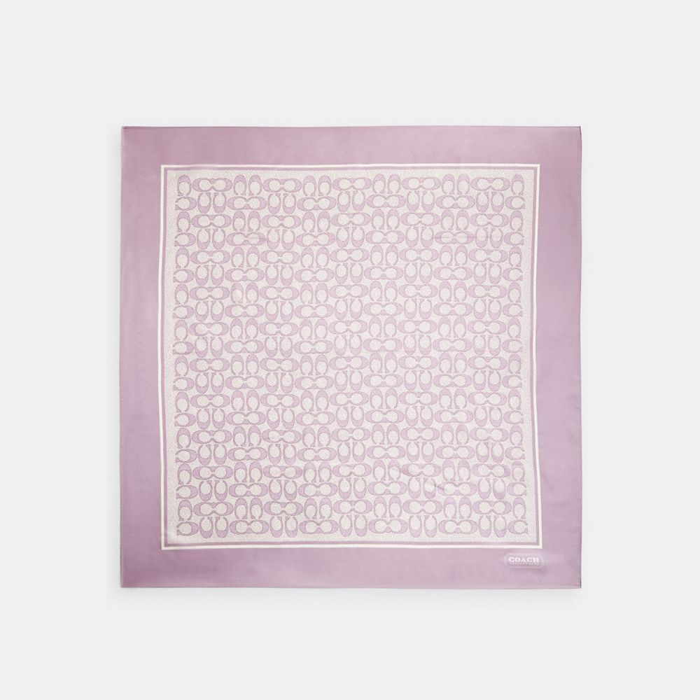 COACH®,ヴィンテージ シグネチャー プリント シルク スクエア スカーフ,ファッション雑貨,ｳｨｽﾃﾘｱ