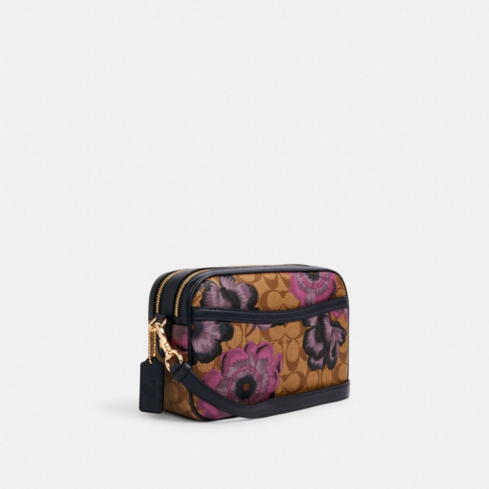 Coach Jes Crossbody in Signature Canvas With Kaffe Fassett Print