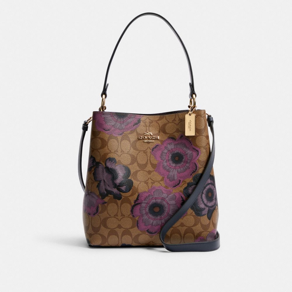 City tote in signature canvas with kaffe fassett online print