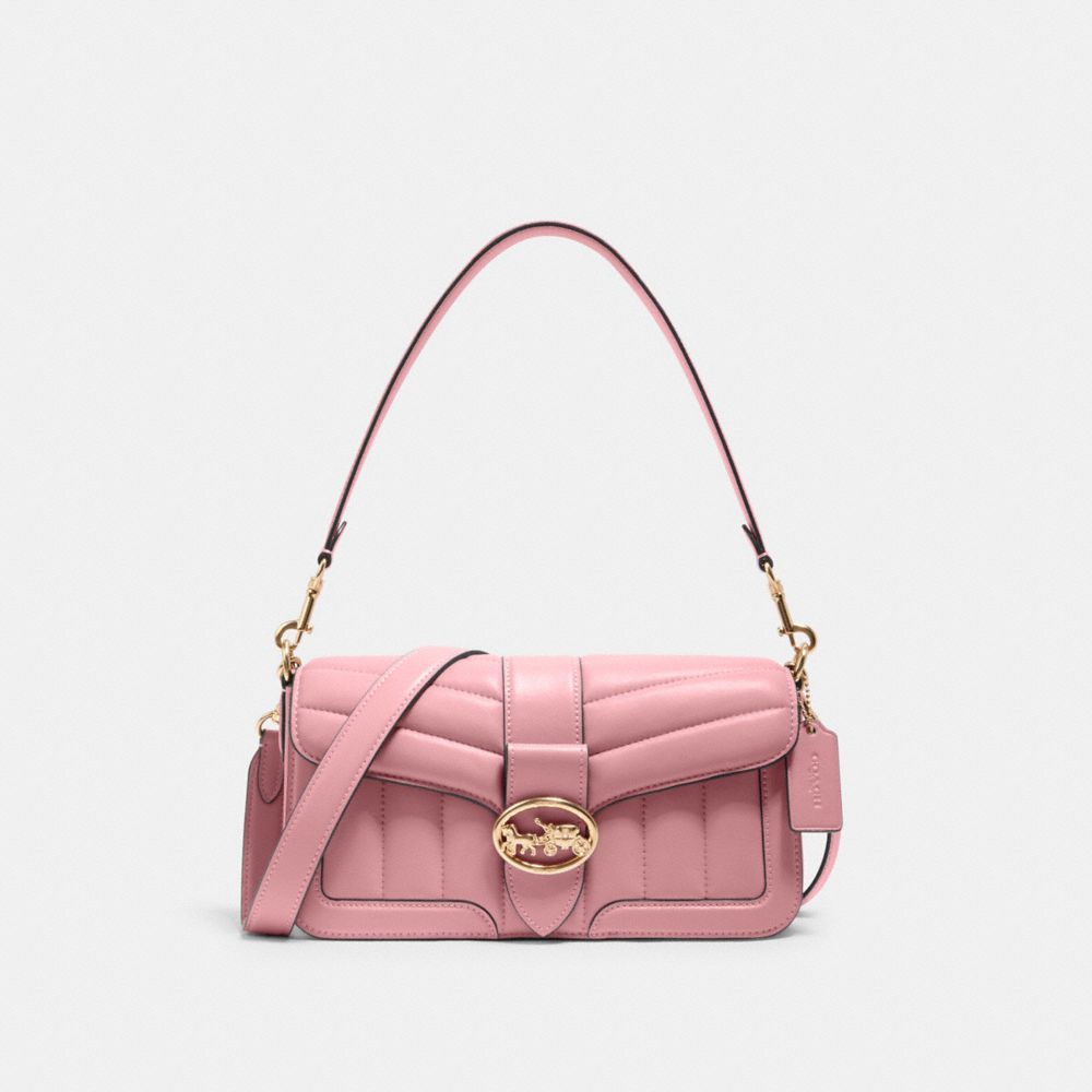 COACH®,Georgie Shoulder Bag With Puffy Quilting,,Front View
