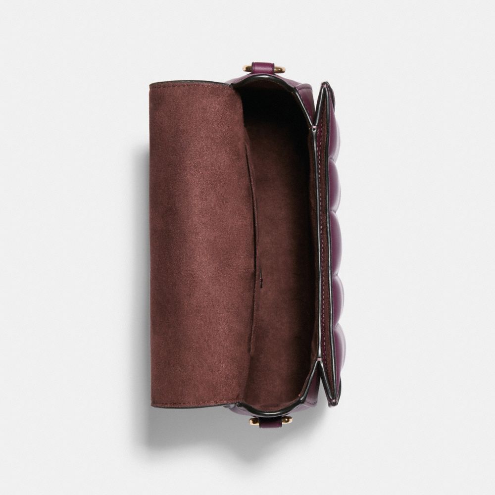 COACH®,Georgie Saddle Bag With Quilting,,Inside View,Top View