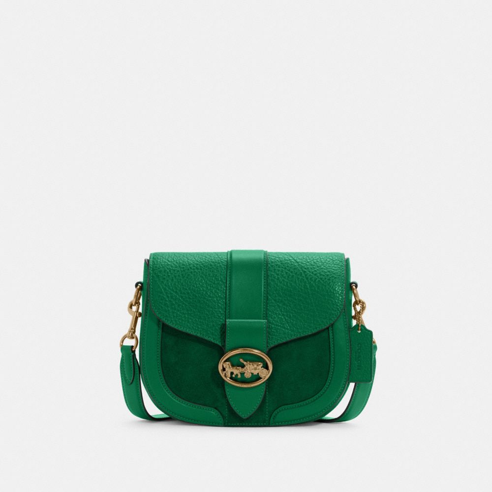 Coach outlet green bag sale