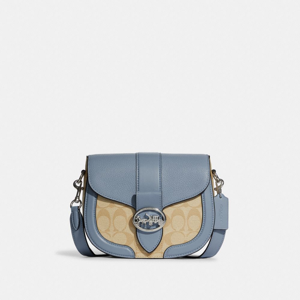 Georgie Saddle Bag In Signature Canvas