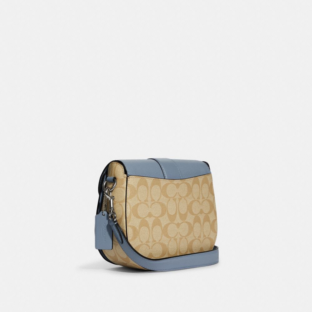 COACH® Outlet | Georgie Saddle Bag In Signature Canvas