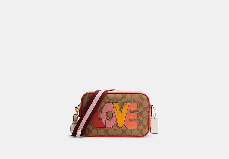 Jes Crossbody In Signature Canvas With Love Print