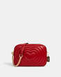 COACH®,JES CROSSBODY WITH QUILTING,Small,Gold/1941 Red,Front View