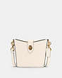 COACH®,ADDIE CROSSBODY,Leather,Small,Gold/Chalk,Front View