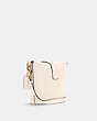 COACH®,ADDIE CROSSBODY,Leather,Small,Gold/Chalk,Angle View