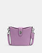 COACH®,ADDIE CROSSBODY,Leather,Small,Silver/Violet Orchid,Front View
