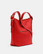 COACH®,DUFFLE VAL,Cuir galet,Im/Rouge Miami,Angle View