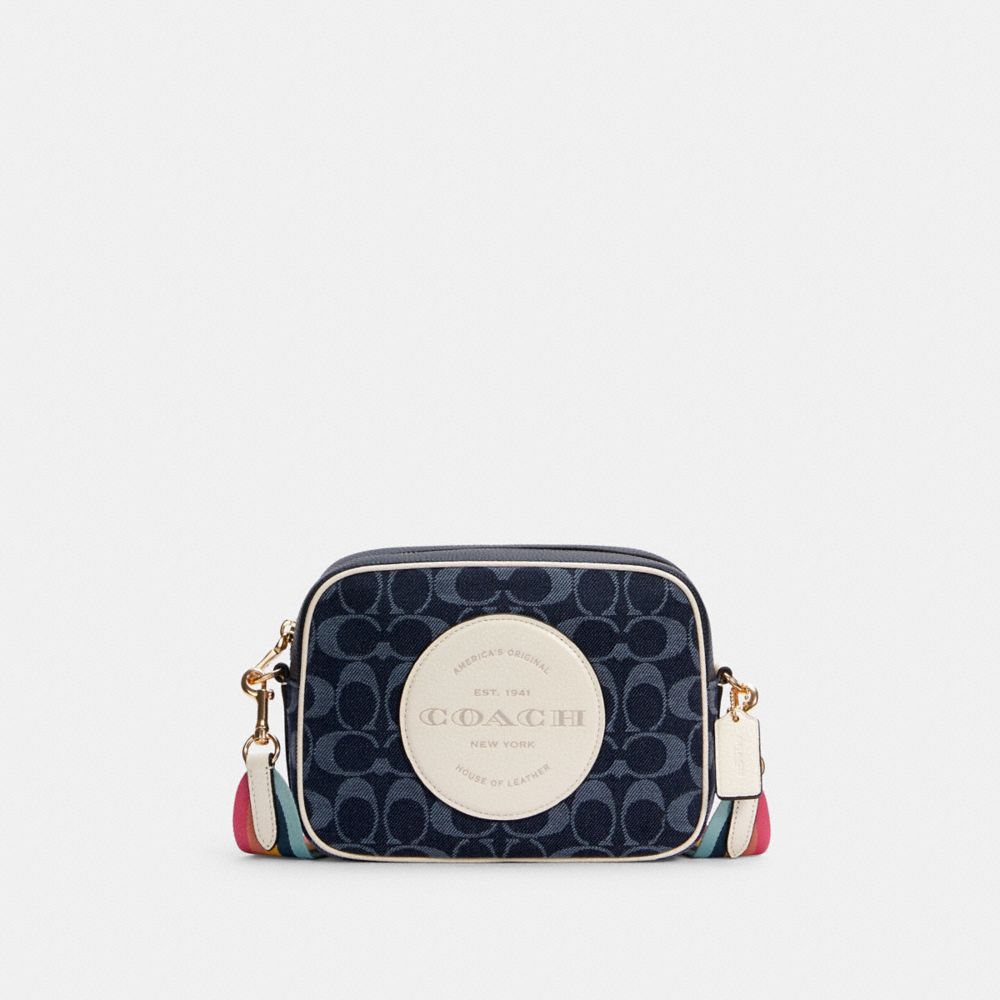 Coach denim camera bag new arrivals