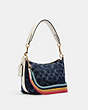Dempsey Shoulder Bag In Signature Jacquard With Patch