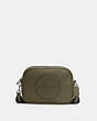 COACH®,DEMPSEY CAMERA BAG WITH PATCH,Small,Silver/Surplus,Front View