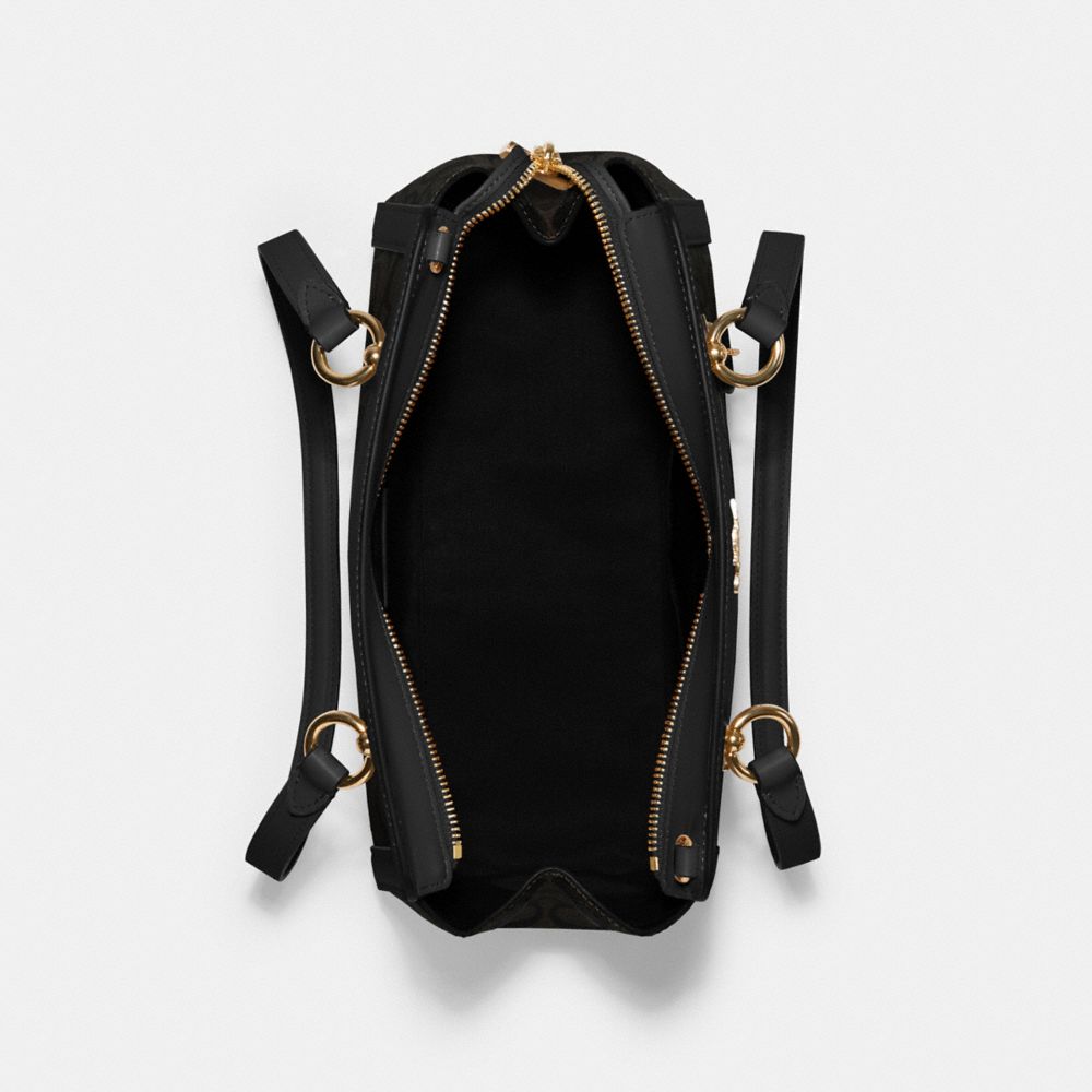 COACH®,Kailey Carryall In Signature Canvas,,Inside View,Top View