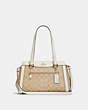 COACH®,KAILEY CARRYALL IN SIGNATURE CANVAS,pvc,Medium,Gold/Light Khaki Chalk,Front View