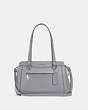 COACH®,KAILEY CARRYALL,Leather,Medium,Silver/Granite,Front View