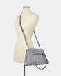 COACH®,KAILEY CARRYALL,Leather,Medium,Silver/Granite,Alternate View