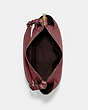 COACH®,RORI SHOULDER BAG,Pebbled Leather,Medium,Gold/Vintage Mauve,Inside View,Top View