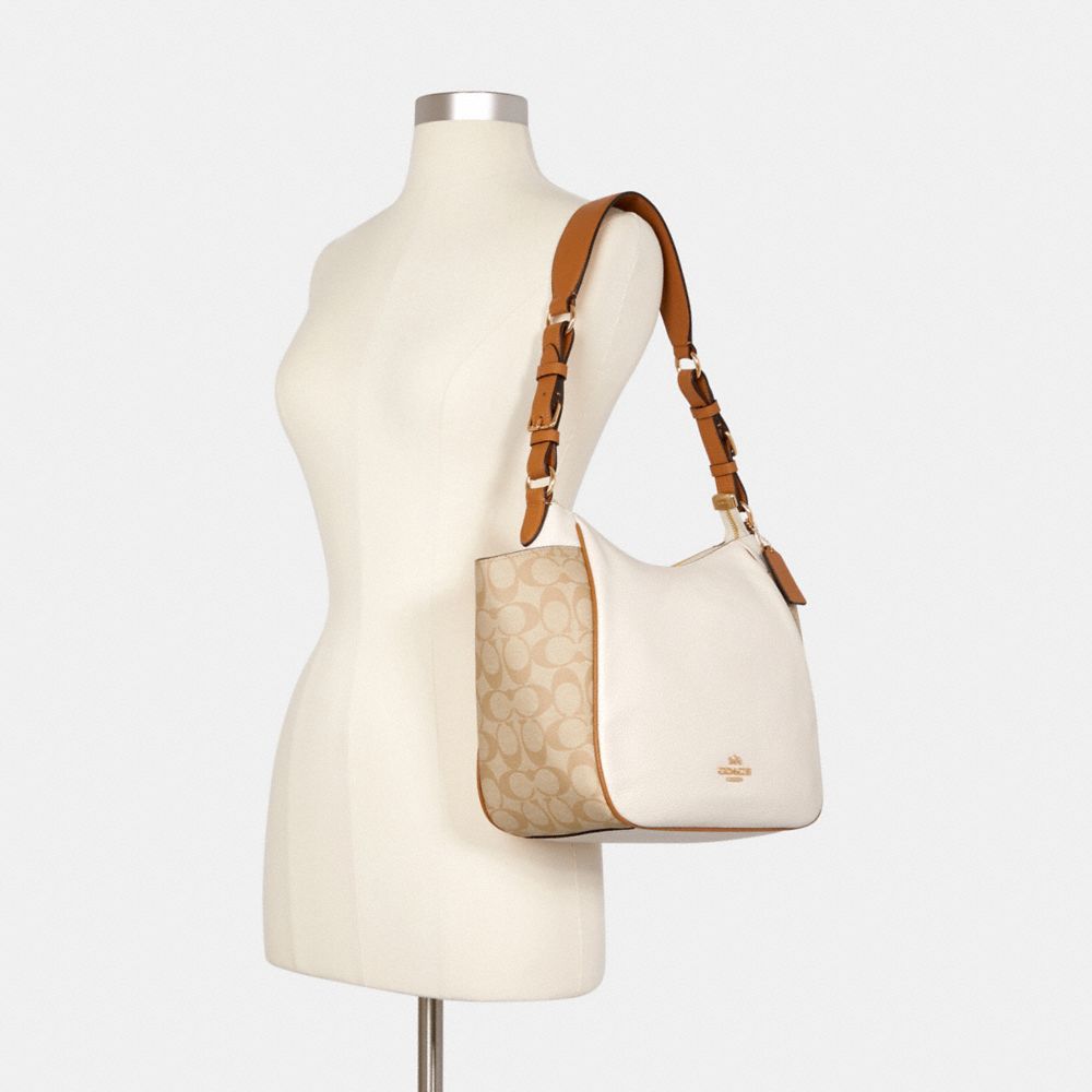 Rori Shoulder Bag In Colorblock Signature Canvas