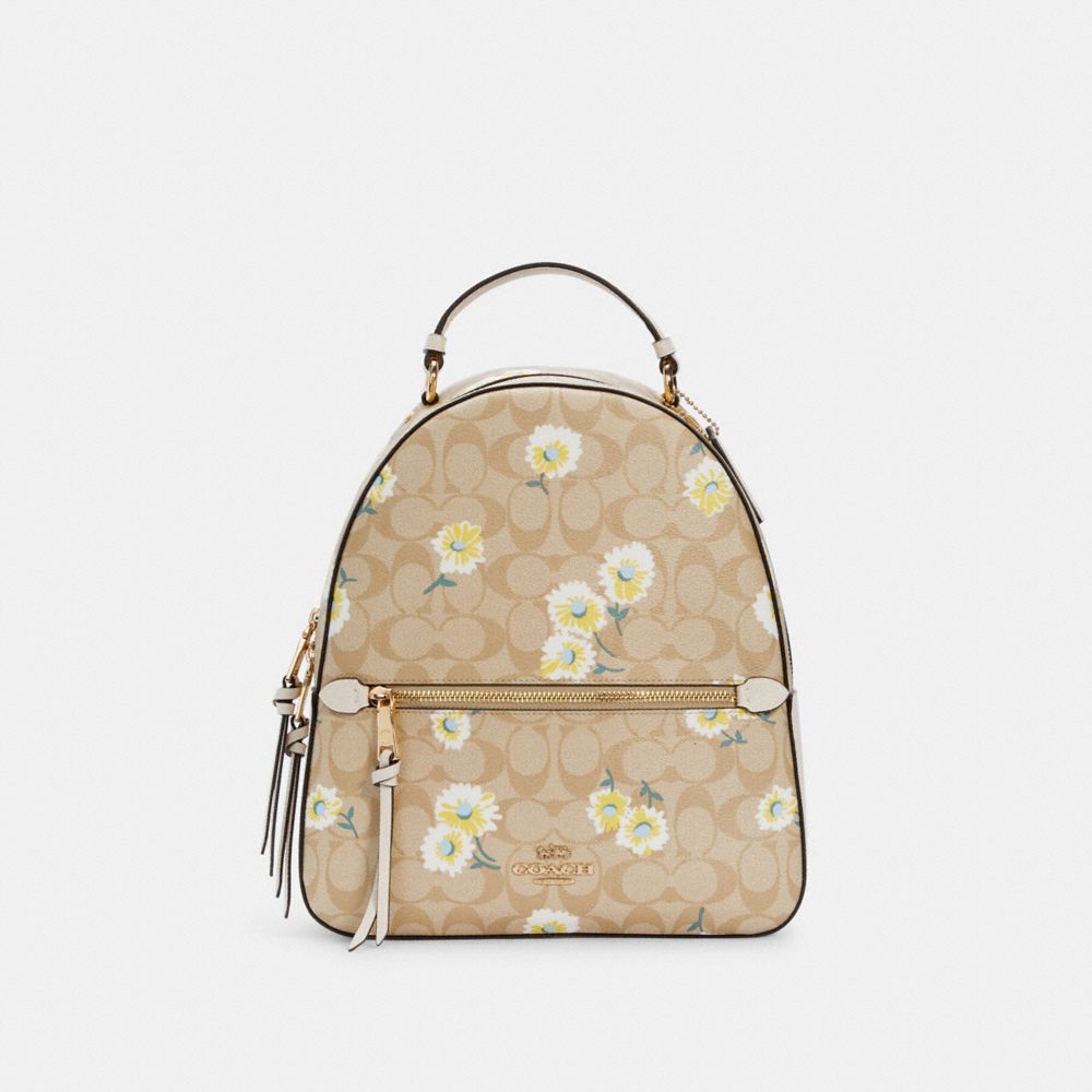 Coach backpack shop with flowers