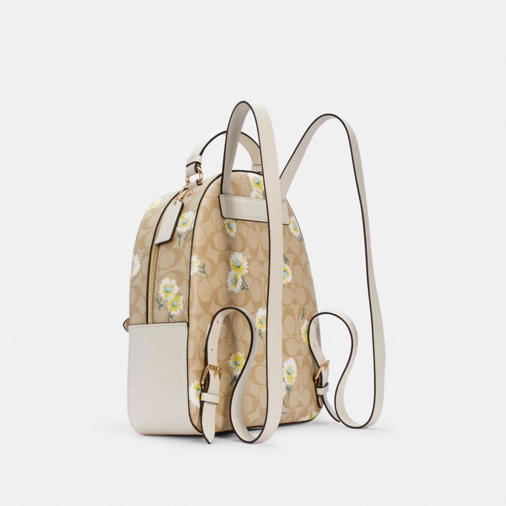 COACH® Outlet | Jordyn Backpack In Signature Canvas With Daisy Print