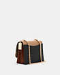 COACH®,KLARE CROSSBODY BAG IN COLORBLOCK,Leather,Medium,Gold/Chalk Multi,Angle View