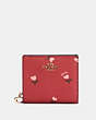Snap Wallet With Heart Floral Print