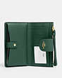 COACH®,PHONE WALLET,Leather,Im/Dark Pine,Inside View,Top View