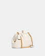 COACH®,NORA KISSLOCK CROSSBODY,Leather,Gold/Chalk,Angle View