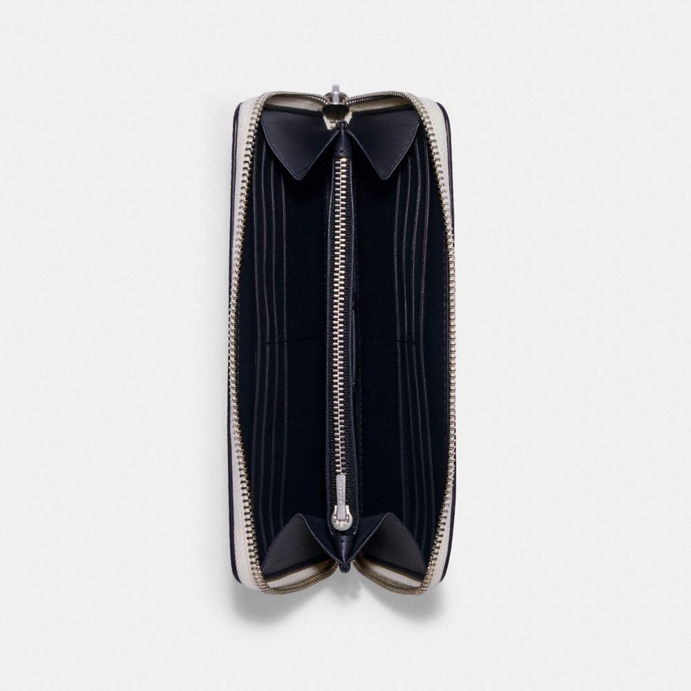 Disney X Coach Accordion Zip Wallet With Cinderella Flying Birds Print