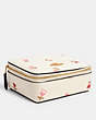 COACH®,LARGE JEWELRY BOX WITH HEART FLORAL PRINT,Gold/Chalk Multi,Front View