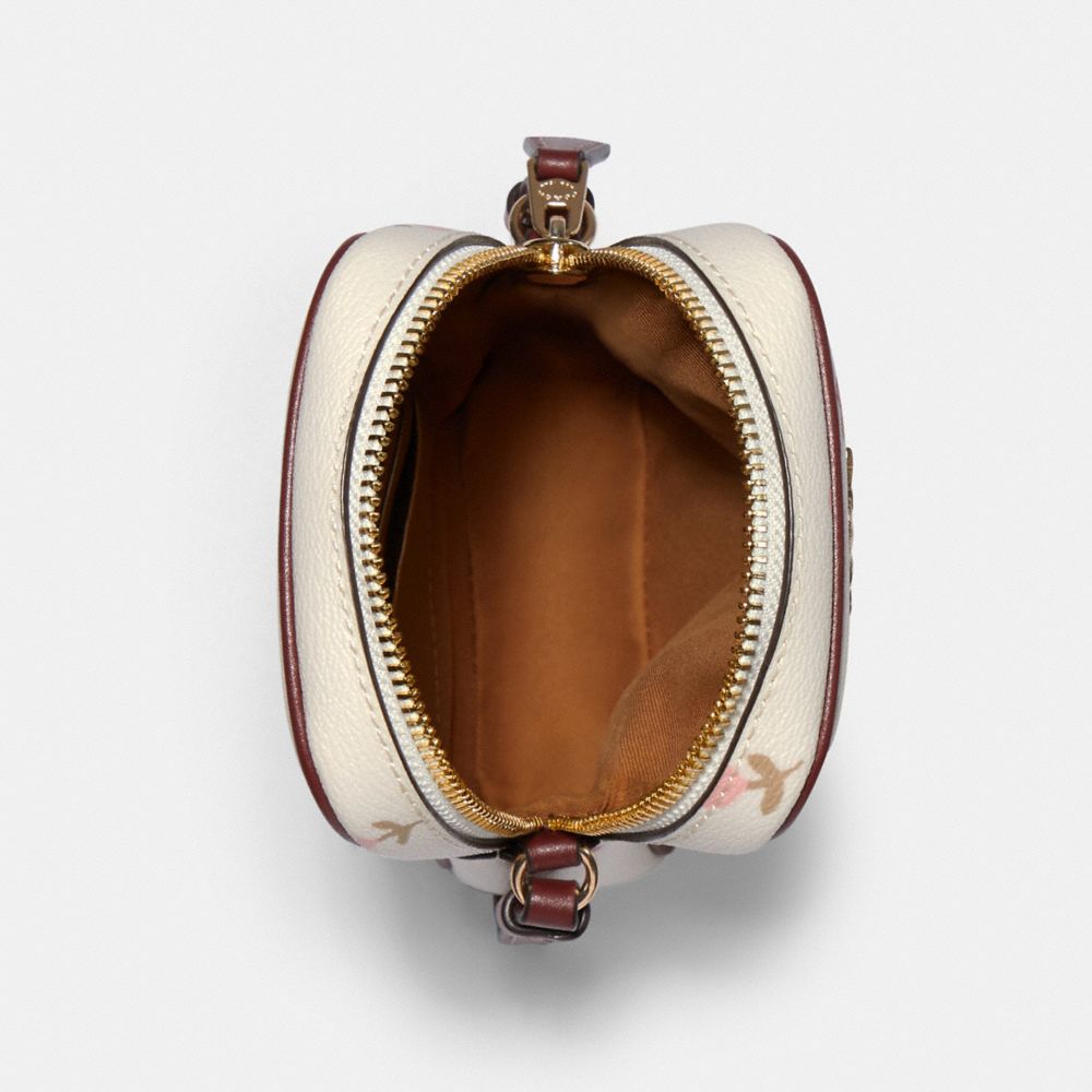 North/South Zip Crossbody With Heart Floral Print