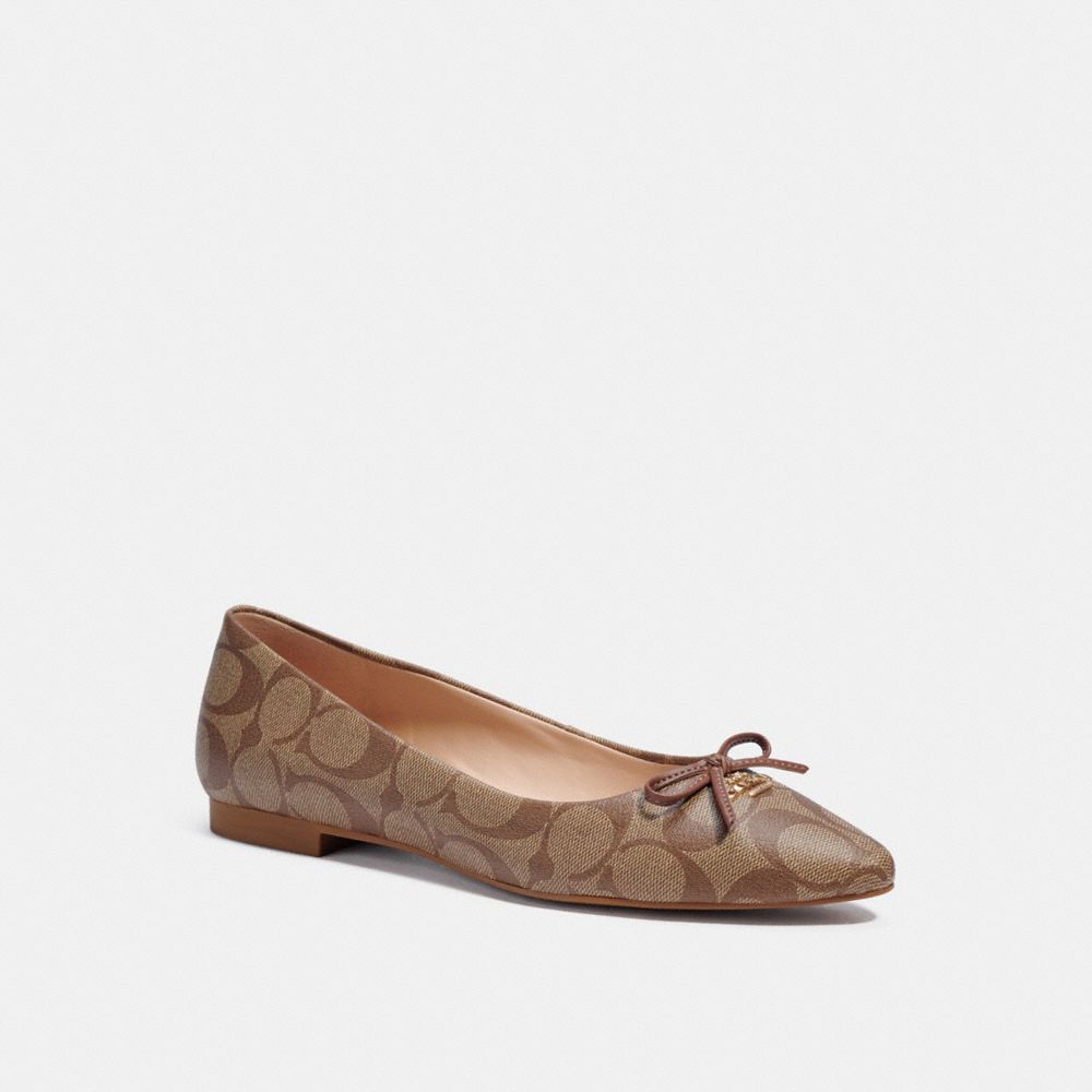 Coach best sale flats clearance