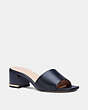 COACH®,MAGGI SANDAL,Leather,Black,Front View