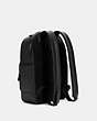 COACH®,GRAHAM BACKPACK,Leather,X-Large,Gunmetal/Black,Angle View