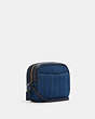 COACH®,MINI CAMERA BAG WITH QUILTING,Gold/Denim Multi,Angle View