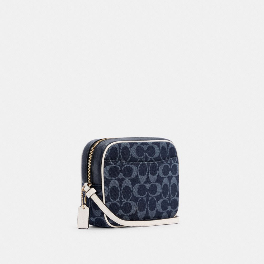 COACH®,ミニ カメラ バッグ シグネチャー ジャカード,ミニバッグ&お財布ショルダー,