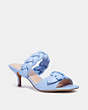 COACH®,MOLLIE SANDAL,Leather,Periwinkle,Front View