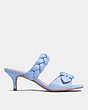 COACH®,MOLLIE SANDAL,Leather,Periwinkle,Angle View
