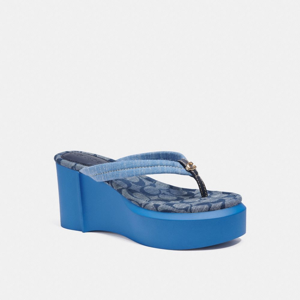 Coach platform flip store flops