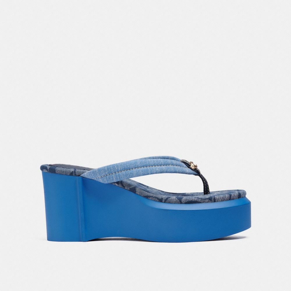 Coach platform flip store flops