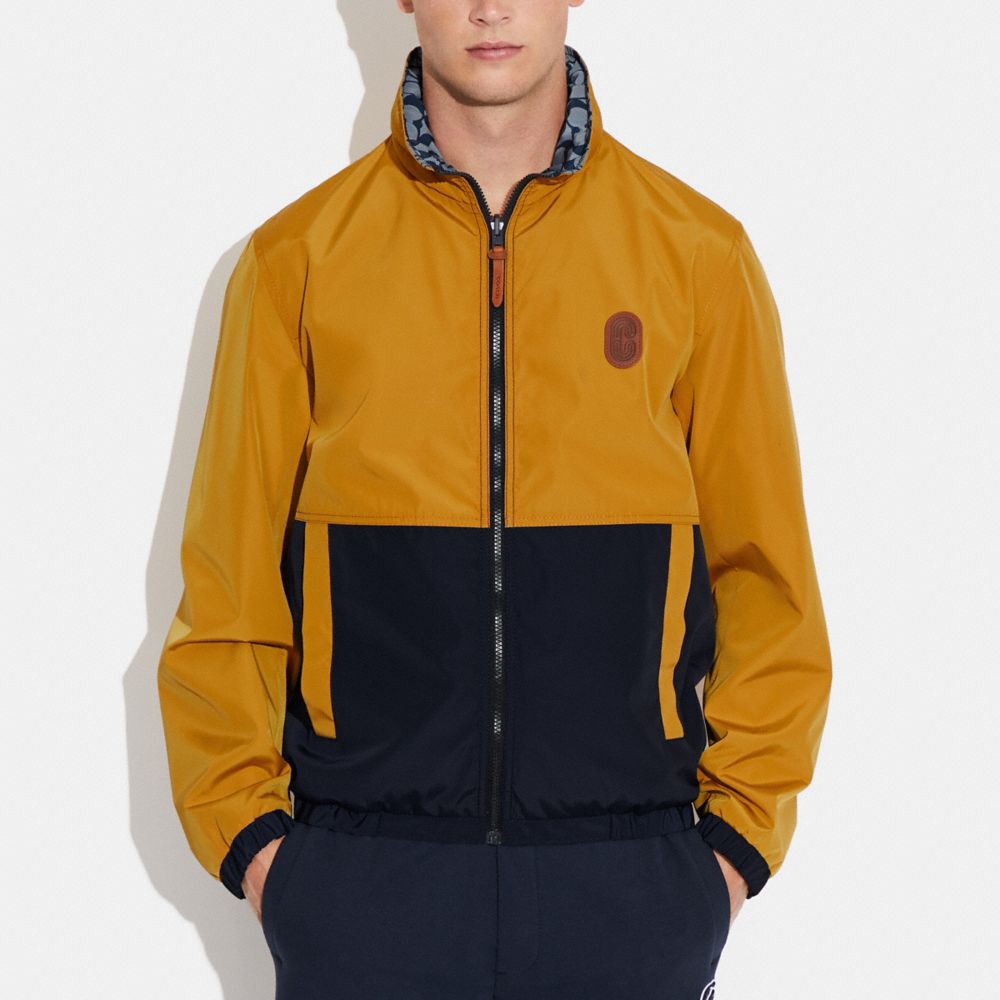 COACH®,Reversible Short Parka,Polyester,Windbreaker,Color Block,Casual,,Detail View