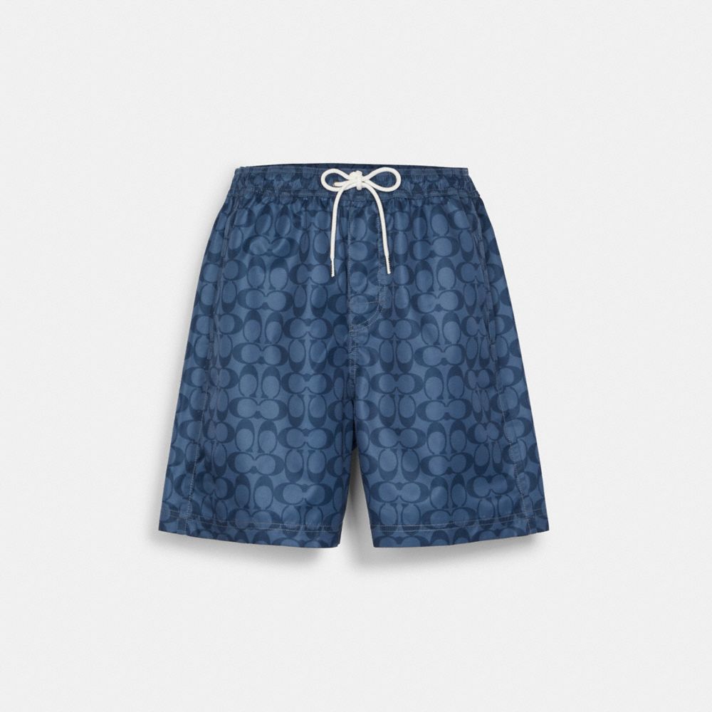 COACH®  Signature Swim Trunks