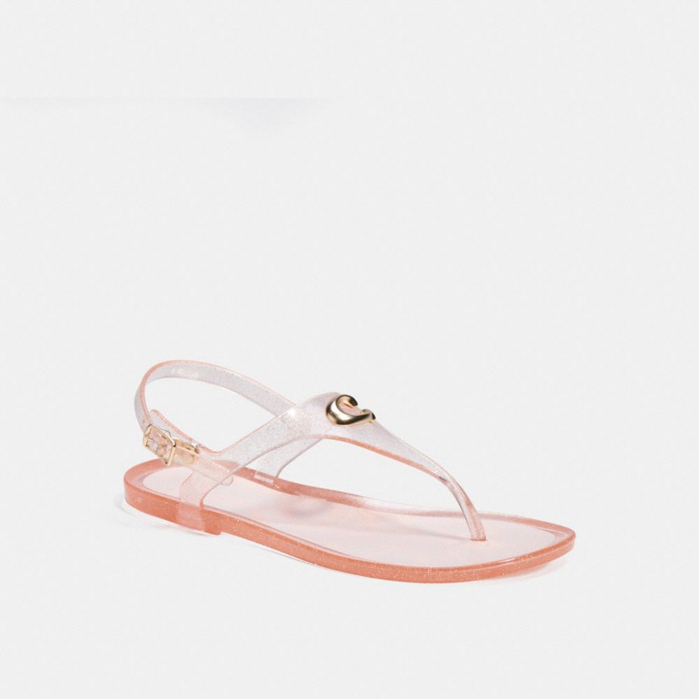 COACH®,Natalee Jelly Sandal,,Front View