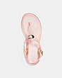 COACH®,NATALEE JELLY SANDAL,Rubber,Rose Gold,Inside View,Top View