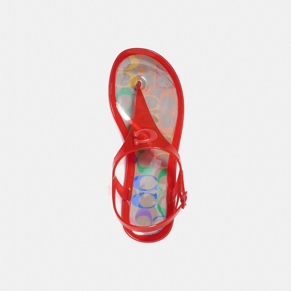 COACH®,Natalee Jelly Sandal,,Inside View,Top View