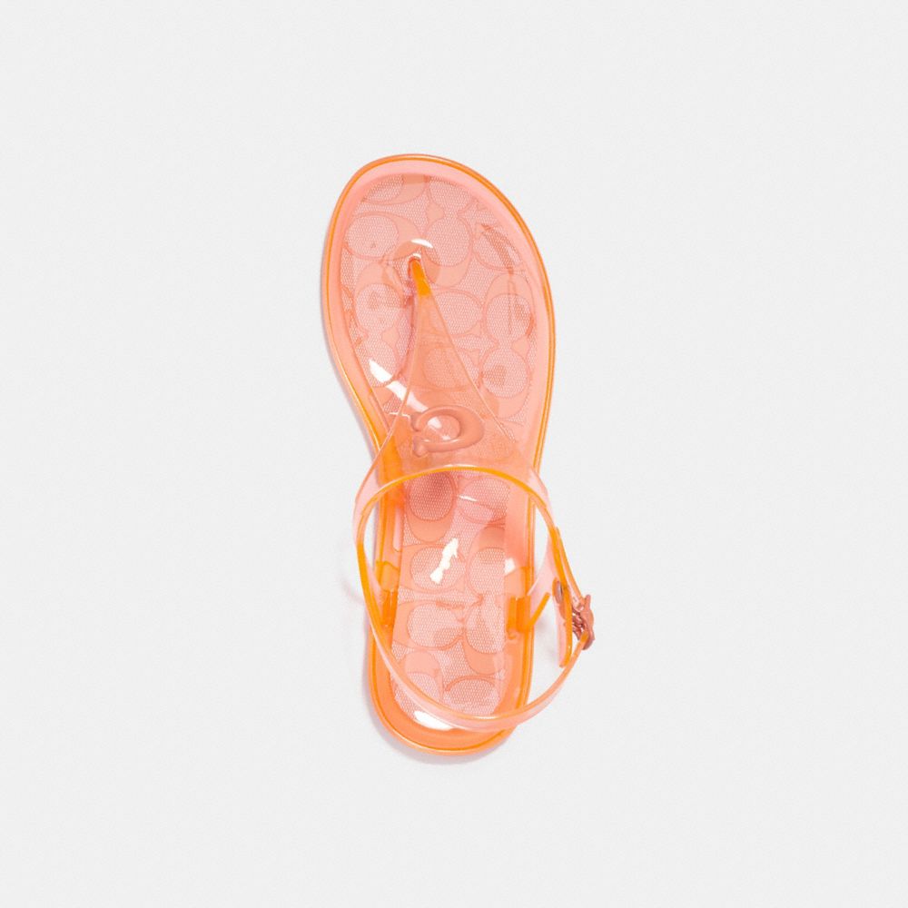 COACH®,Natalee Jelly Sandal,,Inside View,Top View
