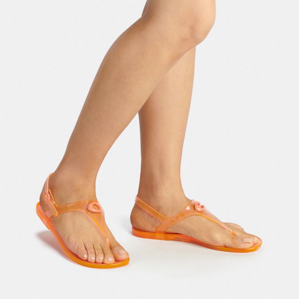 Coach jelly best sale thong sandals