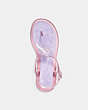 COACH®,NATALEE JELLY SANDAL,Rubber,Violet,Inside View,Top View